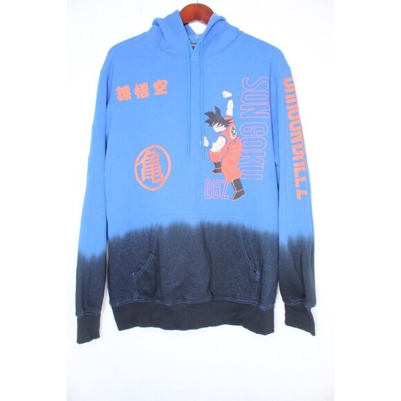 Dragon Ball Z Sun Goku Graphic Men's Unisex L Lt. Blue Hoodie Sweatshirt Unisex - Picture 3 of 9
